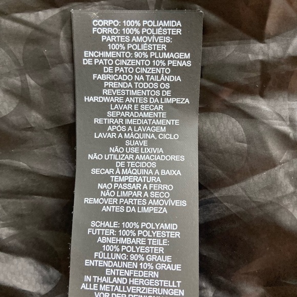 Coach Silver Grey Polyamide Duck Down Packable Hooded Puffer Jacket size S - Picture 13 of 14